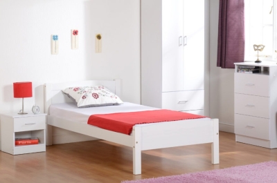 Image: 6898 - Amber Single Bed - White